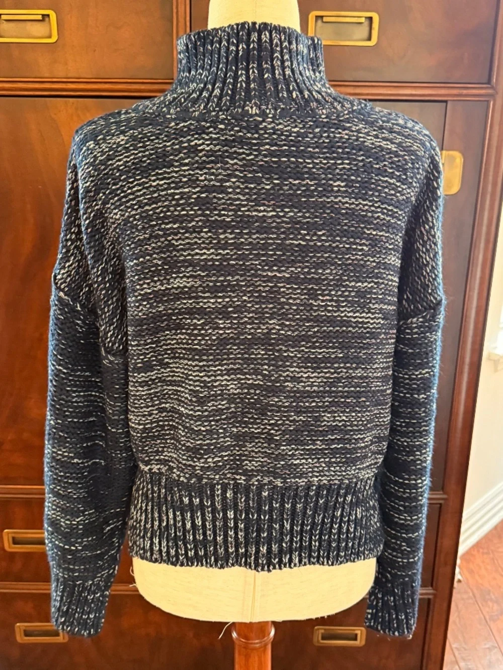 Anthropologie Pilcro Marled Henley Sweater Small